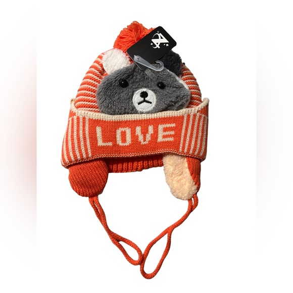 NWT Zacharias Kid Cap Teddy Bear Look Pack of 2 Winter Woolen Cap❄️☃️ - Picture 5 of 6